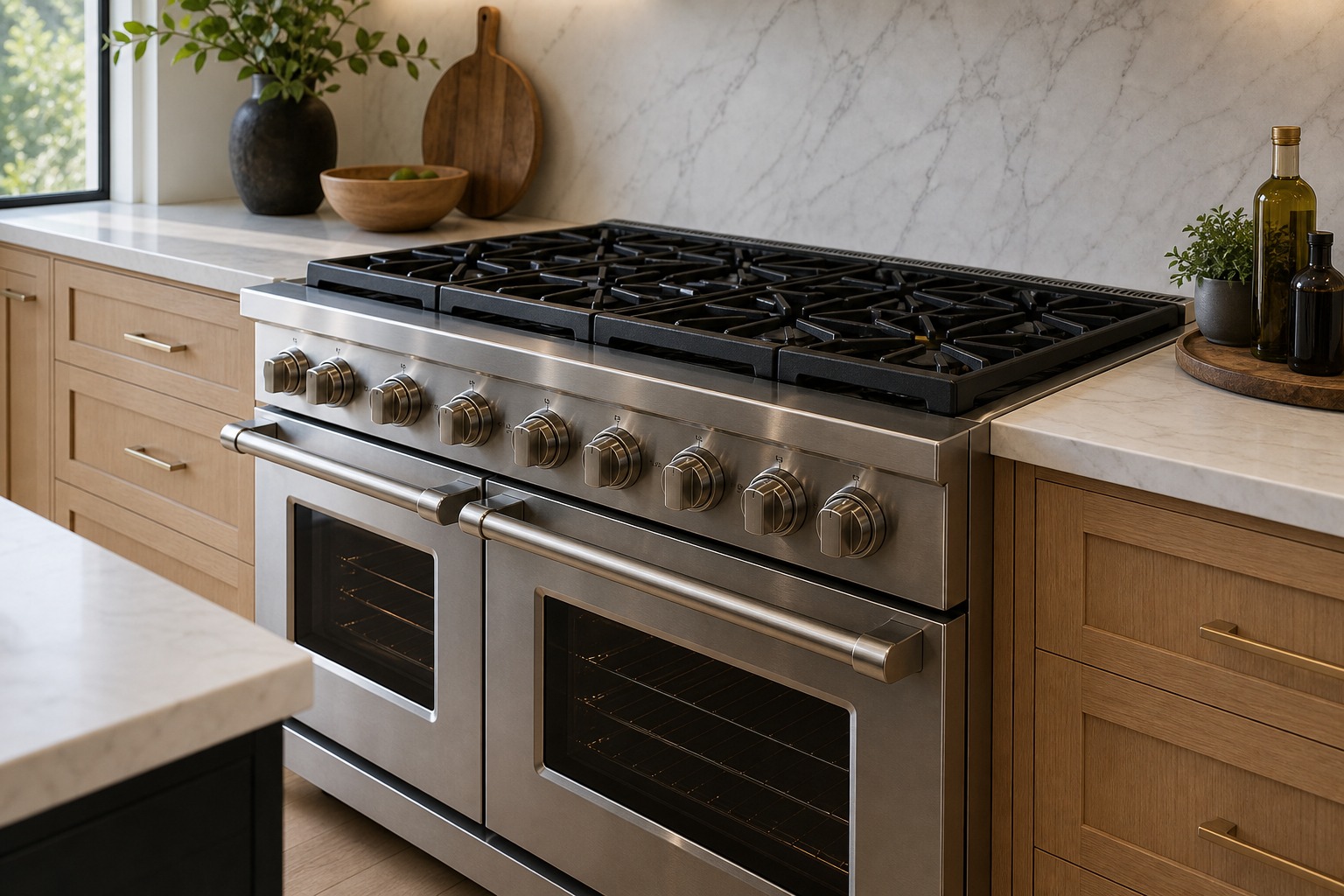 Viking professional range in a Montclair Oakland Hills kitchen ready for repair